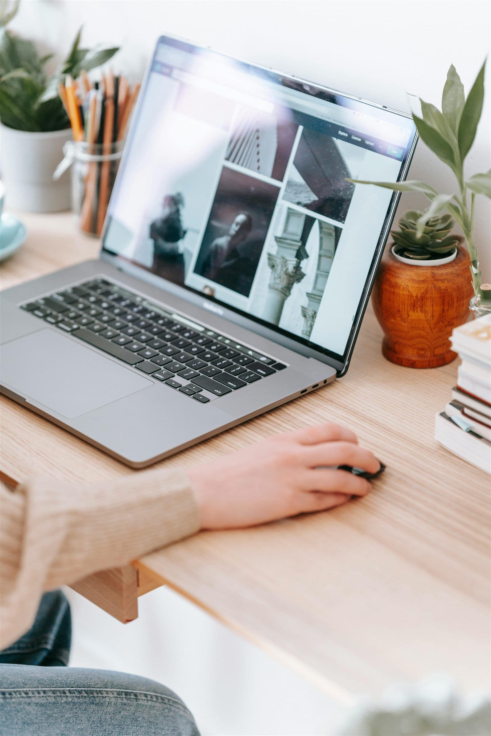 At the desk, where a brand's strategy and visual world take shape